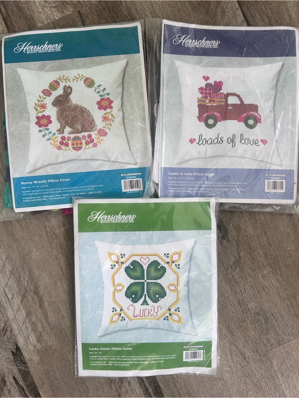 Spring Holidays Cross stitch pillow cases